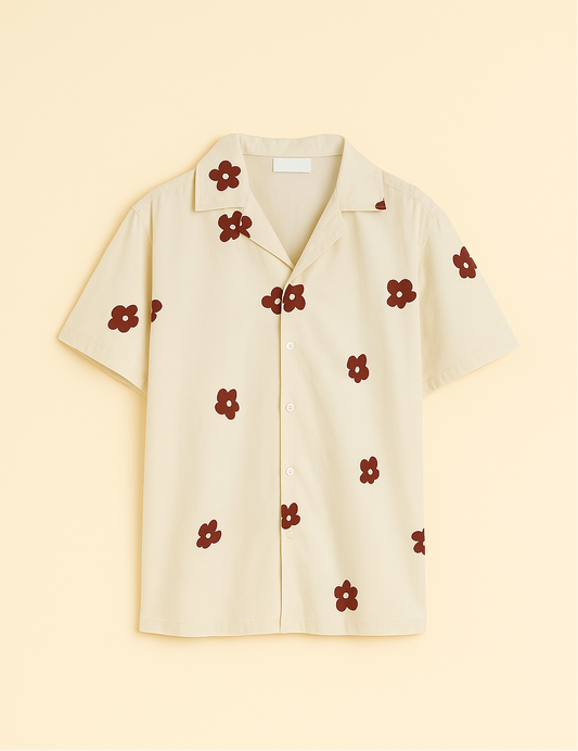 Kurzarmhemd mit Blumenprint